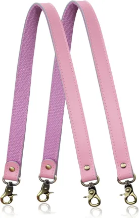 Allzedream Genuine Leather Purse Strap Sewing Canvas Replacement Handbag Shoulder Bag 2 Pcs