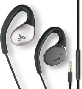 Avantree Resolve - AUX 3.5mm Wired Open-Ear Earbuds & in-Line Volume Control, Designed for Small - Medium Ears, Compatible with Traditional 3.5mm AUX Phones Tablets PC, Corded Headphones with Ear Hook