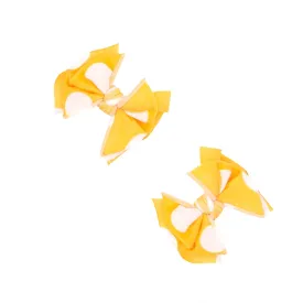 Baby Bling Printed Baby FAB Clips: Yellow Polka Dot