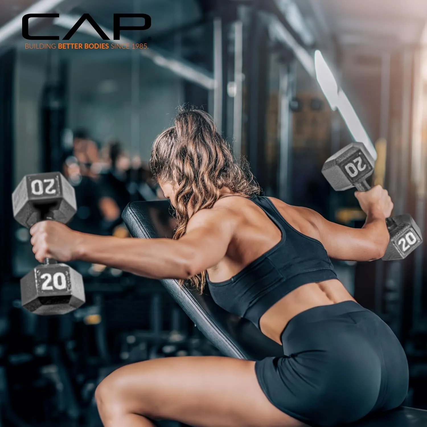 CAP Barbell Cast Iron Hex Dumbbell | Multiple Options