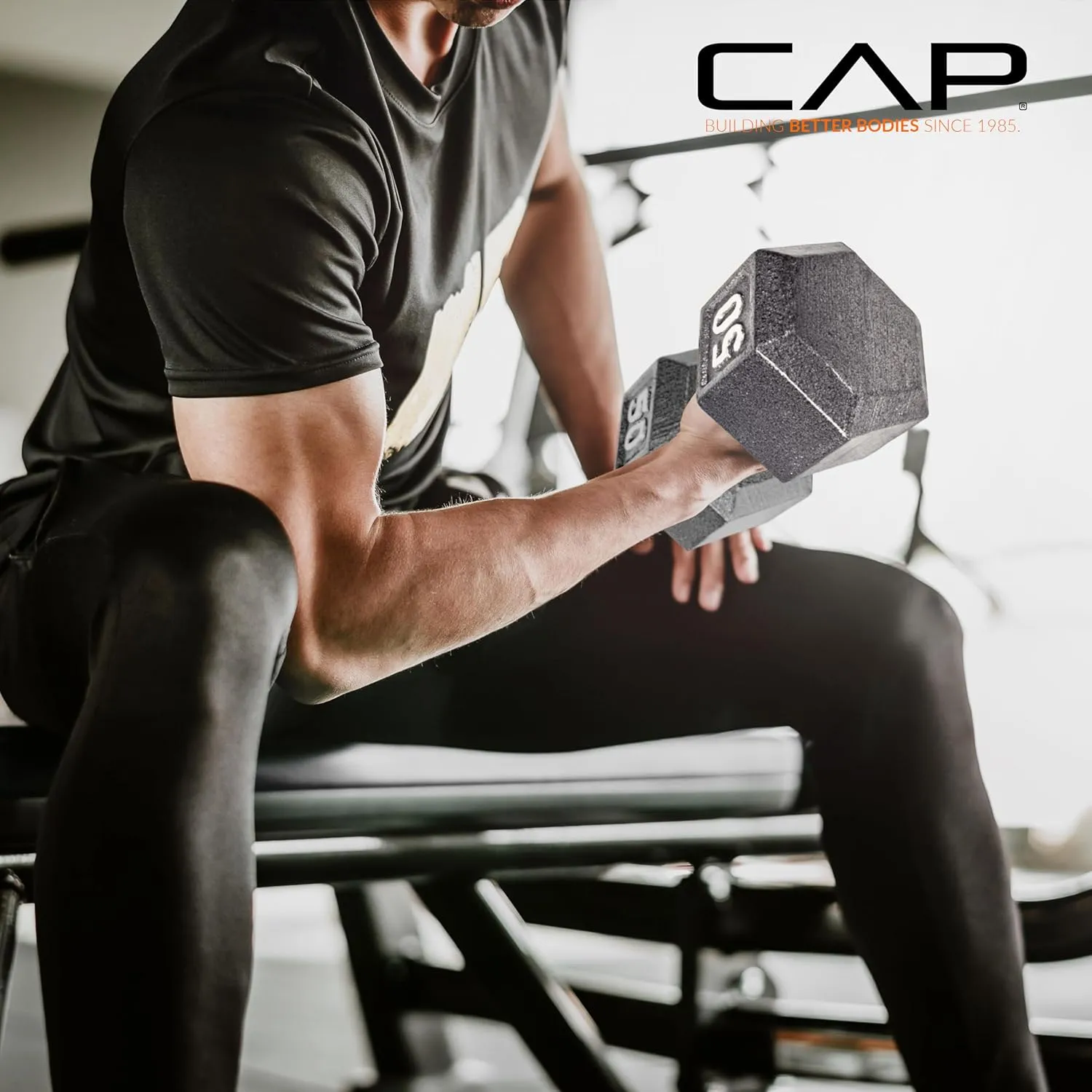 CAP Barbell Cast Iron Hex Dumbbell | Multiple Options