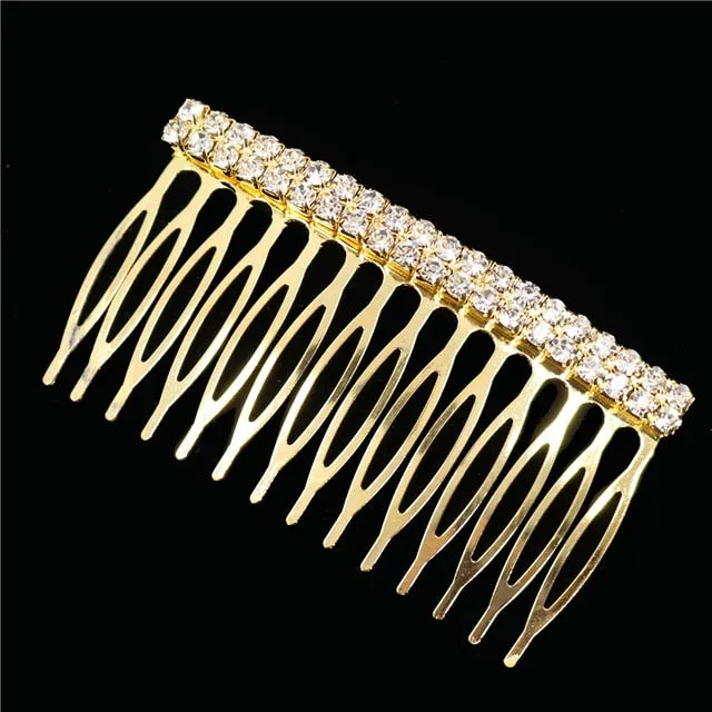 Crystal Pearl Wedding Hair Combs  Bridal  Accessories