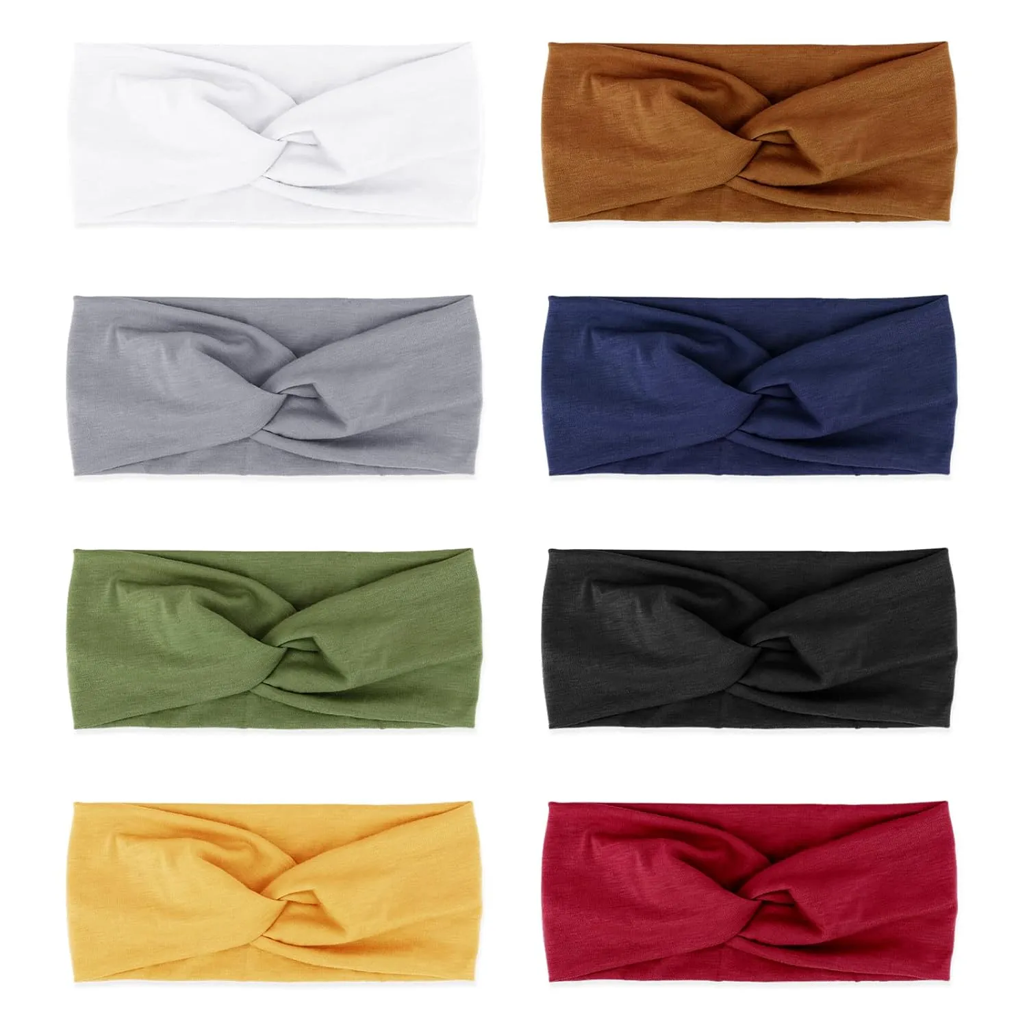 DRESHOW Headbands for Women Girls Vintage Headband Knotted Headwraps Criss Cross Hair Bands Accessories