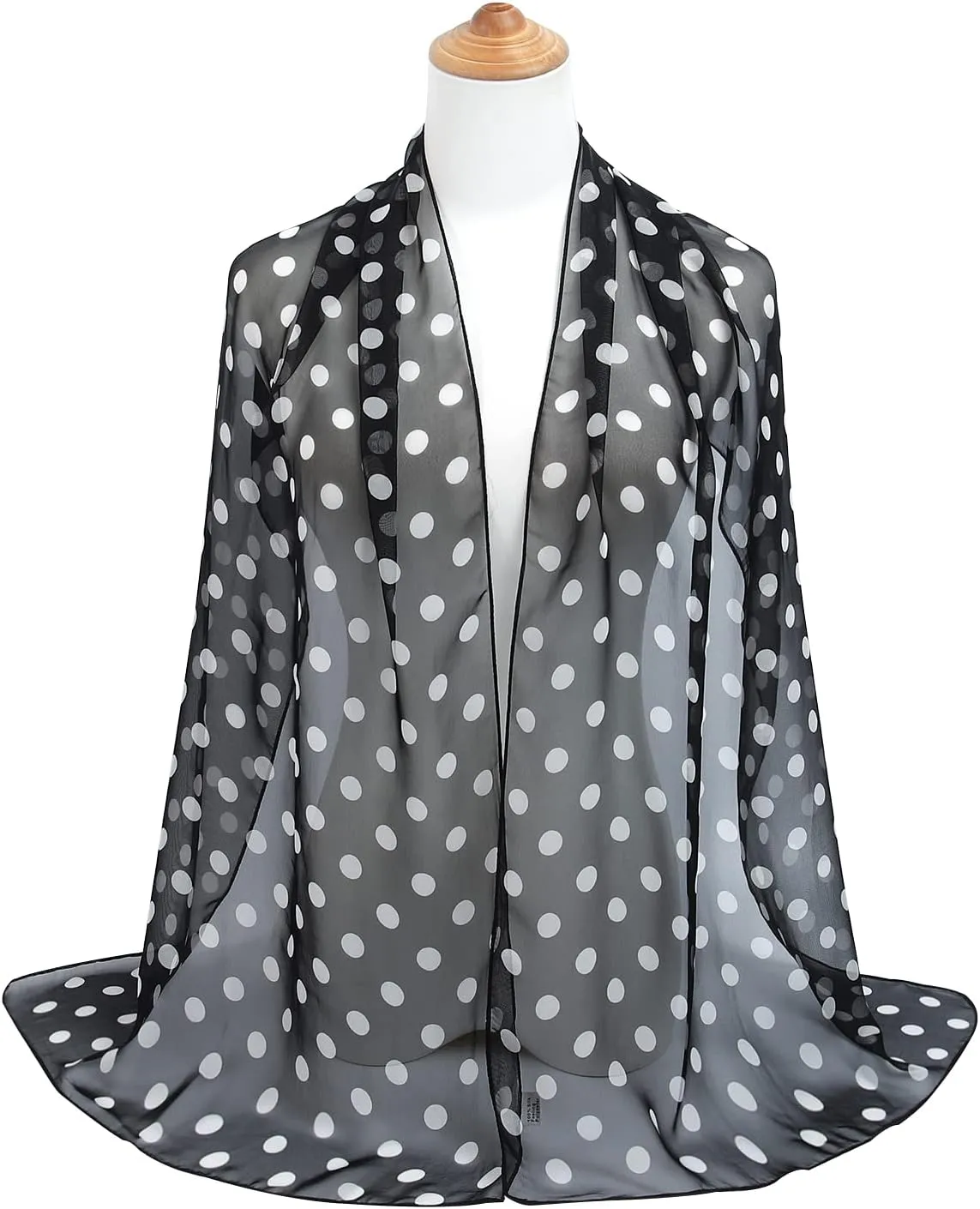 E-Clover Women Soft Floral Print Shawl Chiffon Sheer Scarf