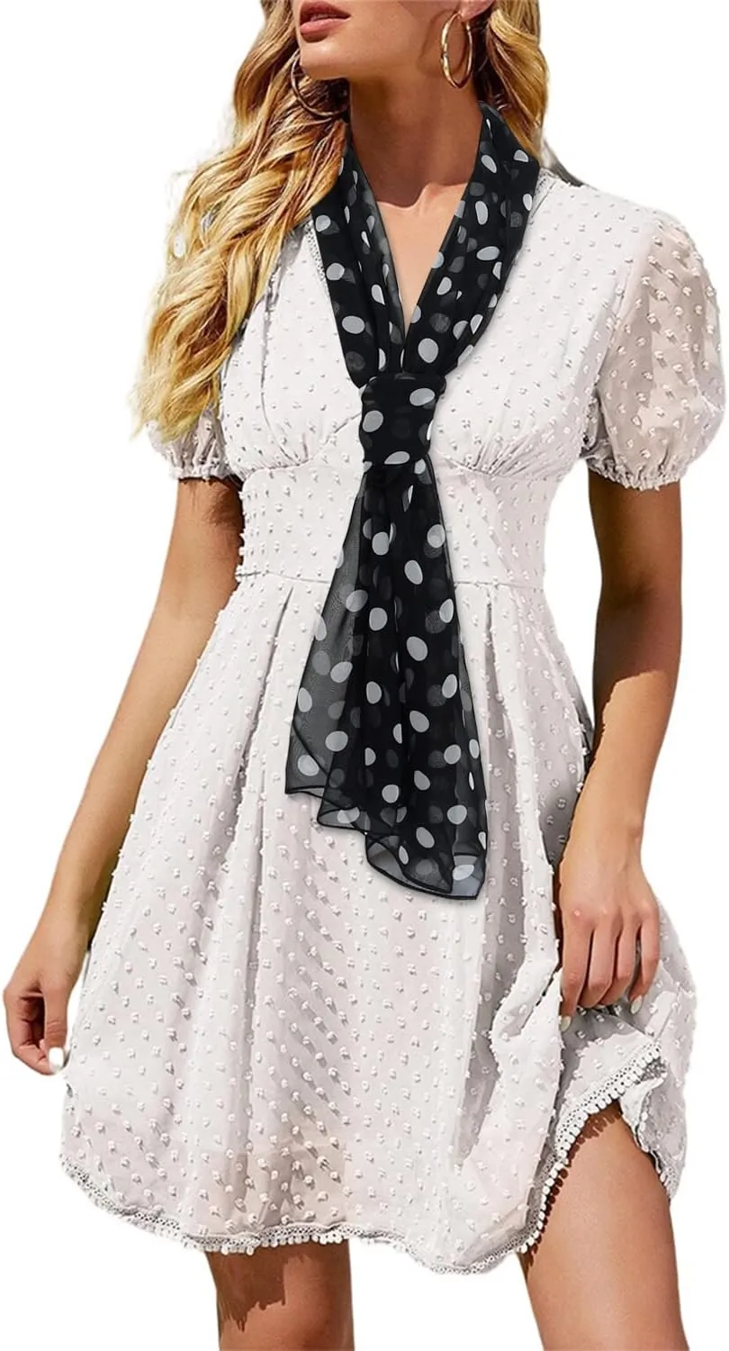 E-Clover Women Soft Floral Print Shawl Chiffon Sheer Scarf
