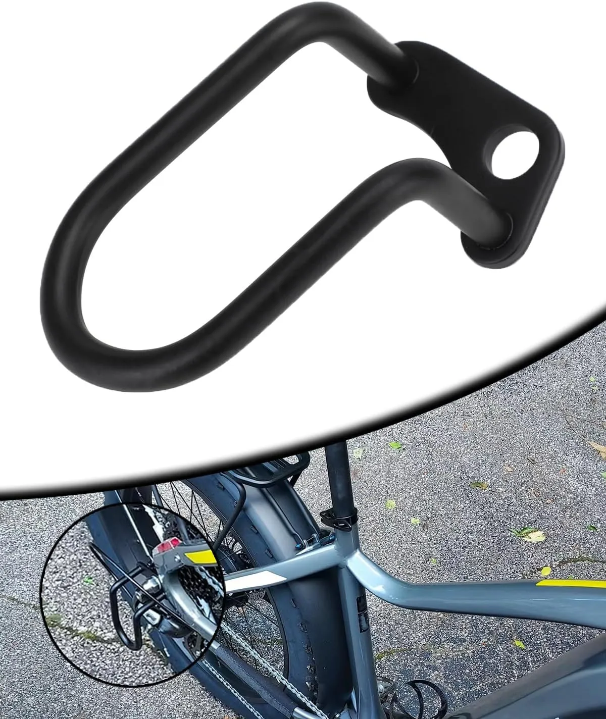 Ebike Derailleur Guard Rack Transmission Protector for Adventure, Adventure.2, Pace 500.2, Pace 500.3, Level.2, Step-Through Models and More Electric Bike Bicycle, Black
