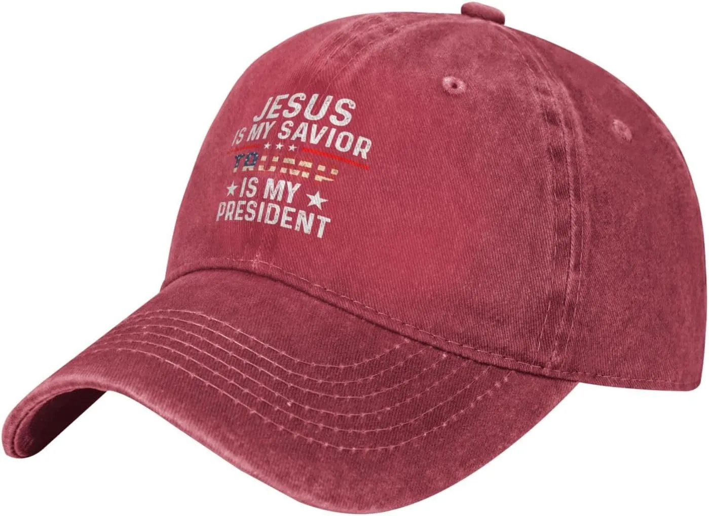 Jesus is My Savior is My President Hat for Men Baseball Hat Fashionable Caps