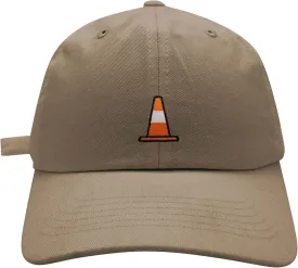 JPAK Safety Cone Baseball Cap Embroidered Cotton Dad Hat - Construction