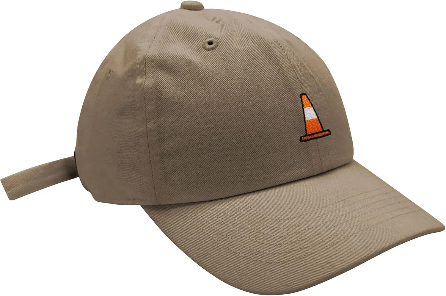 JPAK Safety Cone Baseball Cap Embroidered Cotton Dad Hat - Construction