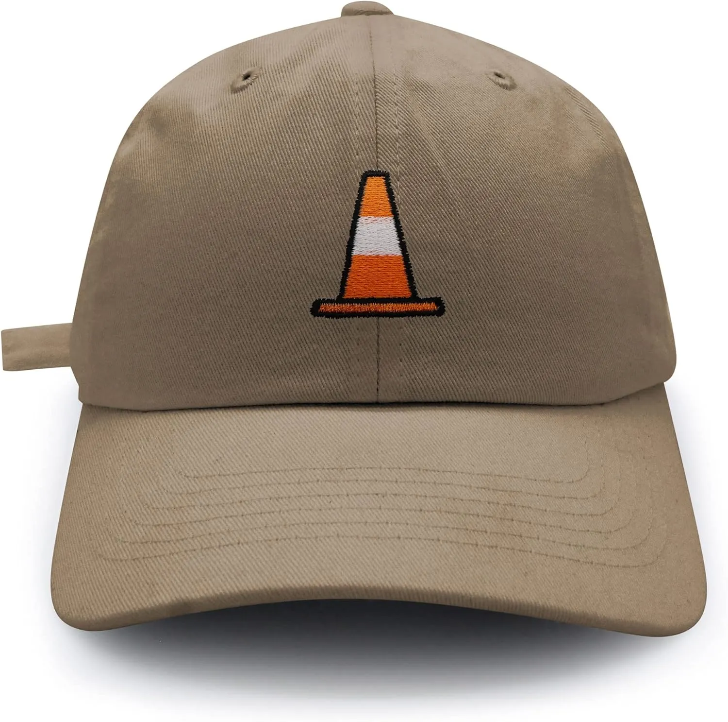 JPAK Safety Cone Baseball Cap Embroidered Cotton Dad Hat - Construction