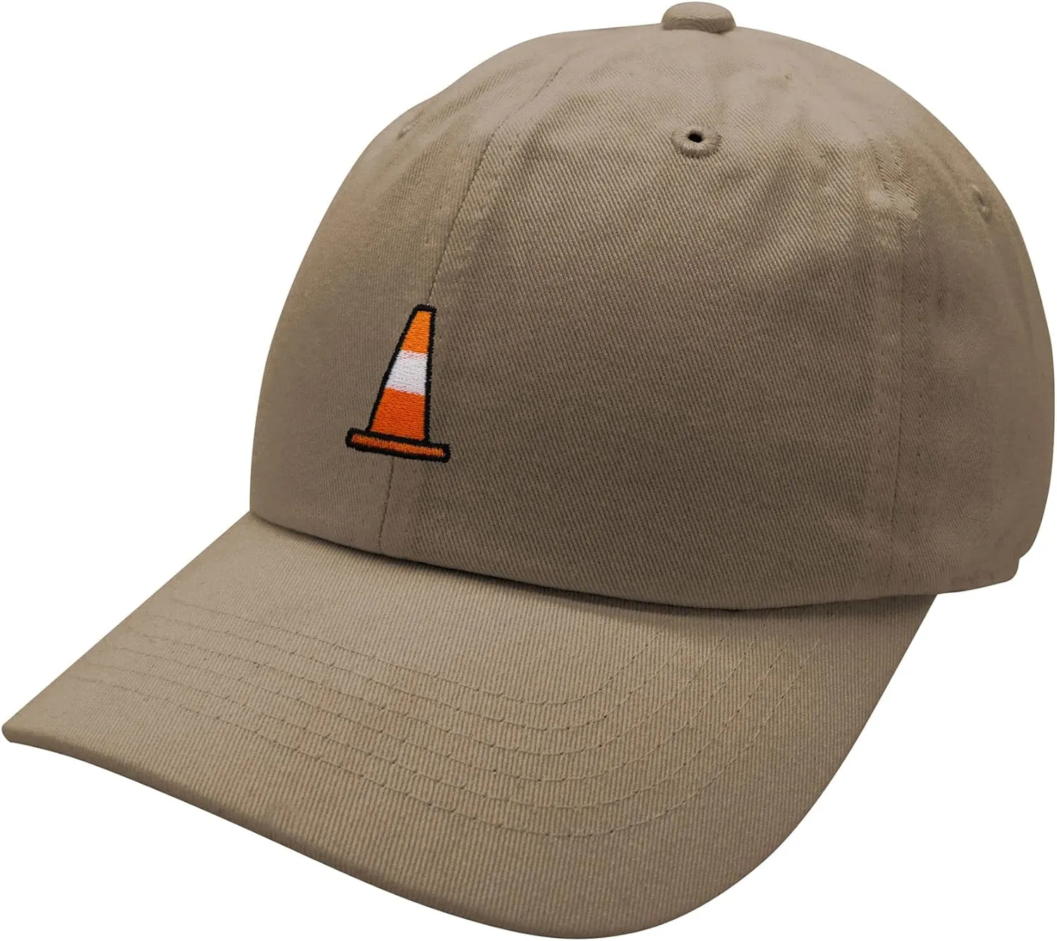 JPAK Safety Cone Baseball Cap Embroidered Cotton Dad Hat - Construction