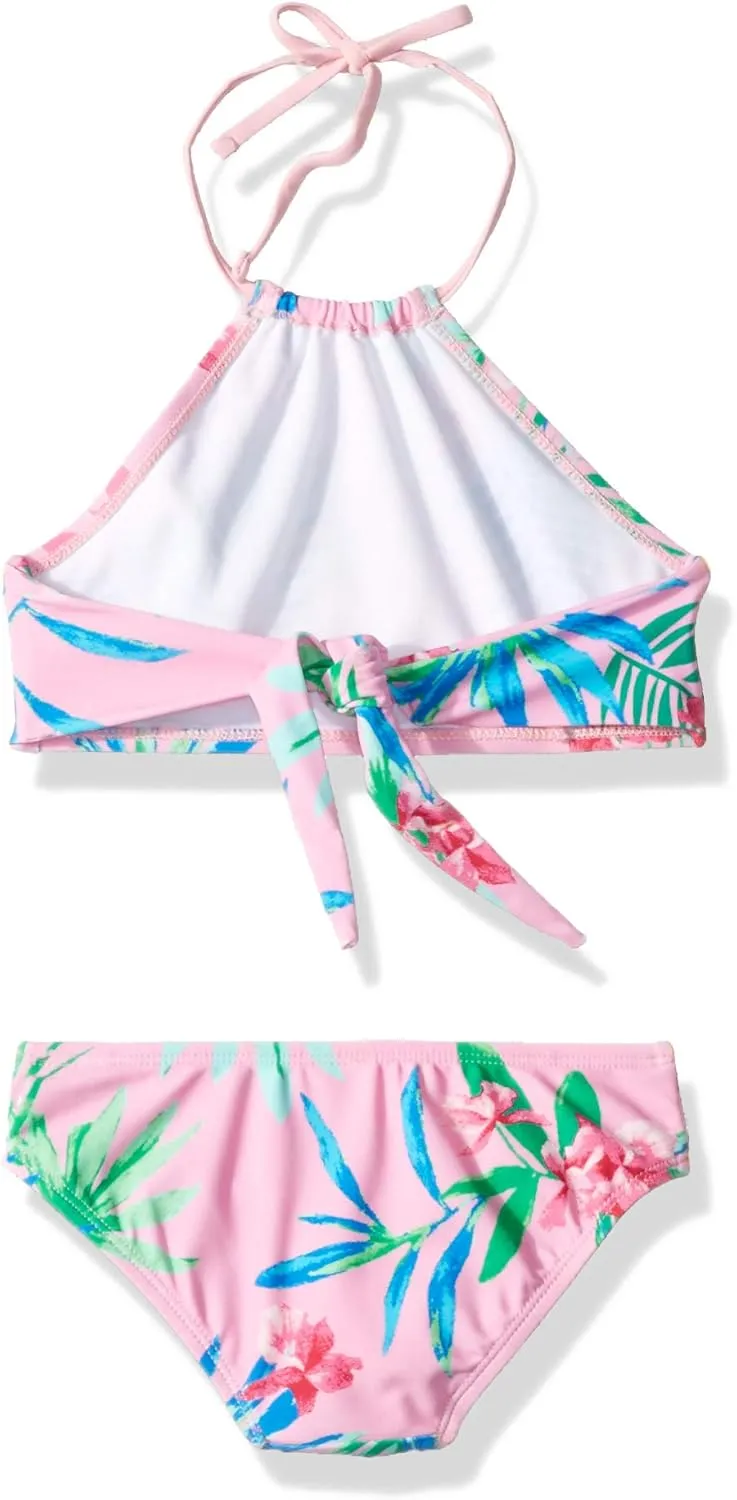 Kanu Surf Girls' Mahina UPF 50  Beach Sport Halter Bikini 2-Piece Swimsuit