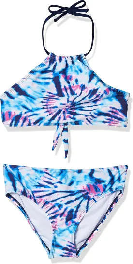 Kanu Surf Girls' Mahina UPF 50  Beach Sport Halter Bikini 2-Piece Swimsuit