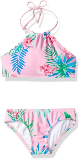 Kanu Surf Girls' Mahina UPF 50  Beach Sport Halter Bikini 2-Piece Swimsuit