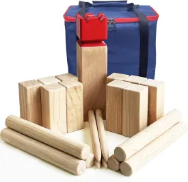 Kubb Game Set Hardwood Throwing Game Vikings Game Wooden Toss Game