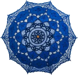 Lace Parasol Umbrella Vintage Wedding Bridal Lace Umbrella for Decoration Photo Tea Party 32 Inch Adult Size