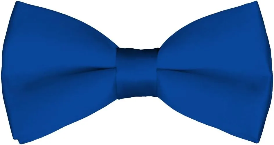 Mens Classic Pre-Tied Satin Formal Tuxedo Bowtie Adjustable Length Large Variety Colors Available