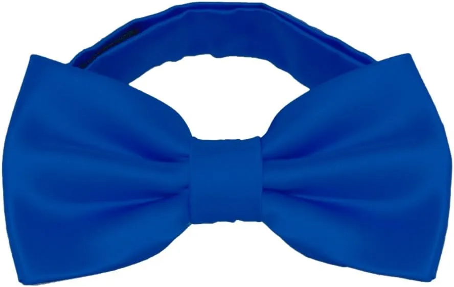 Mens Classic Pre-Tied Satin Formal Tuxedo Bowtie Adjustable Length Large Variety Colors Available