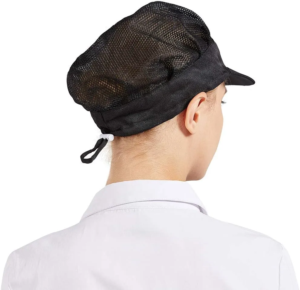Nanxson 3pcs Unisex Chef Hat Elastic Kitchen Chef Hat Cooking Chef Cap Food Service Hair Net CF9061