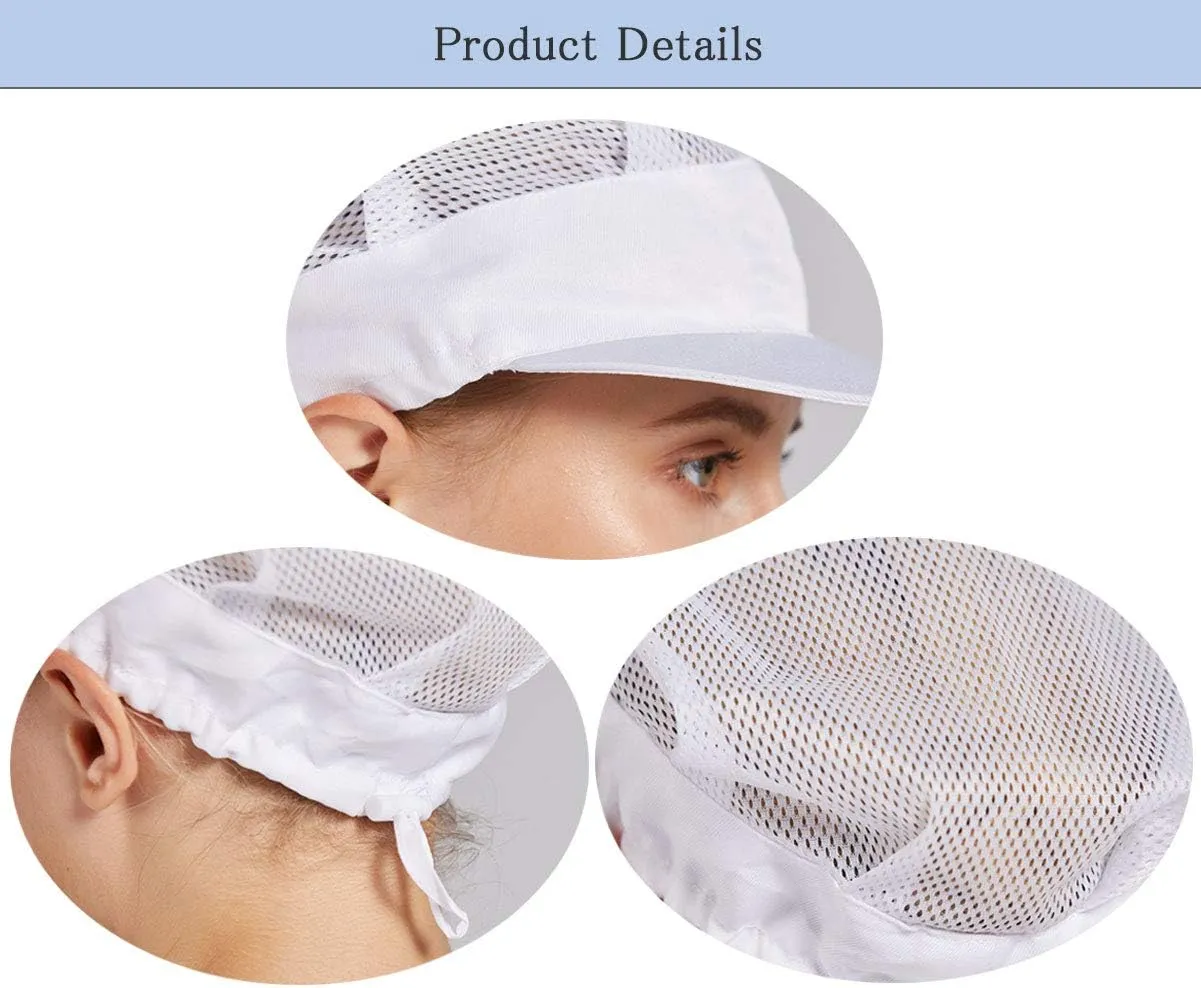 Nanxson 3pcs Unisex Chef Hat Elastic Kitchen Chef Hat Cooking Chef Cap Food Service Hair Net CF9061