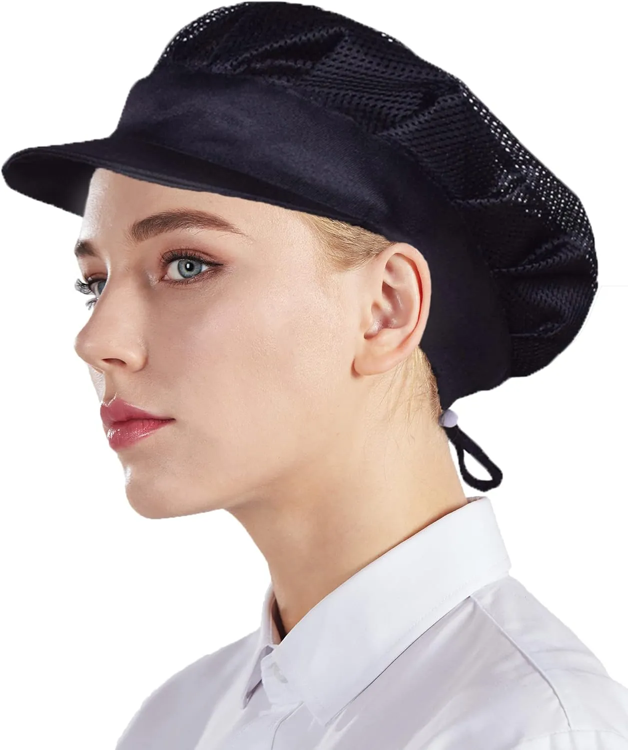 Nanxson 3pcs Unisex Chef Hat Elastic Kitchen Chef Hat Cooking Chef Cap Food Service Hair Net CF9061