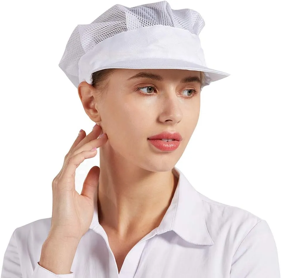 Nanxson 3pcs Unisex Chef Hat Elastic Kitchen Chef Hat Cooking Chef Cap Food Service Hair Net CF9061