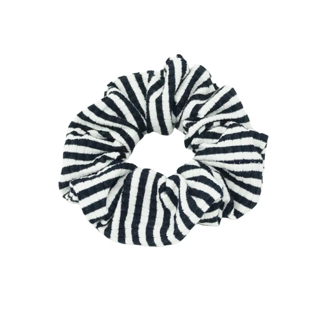Ribbed Striped Scrunchies