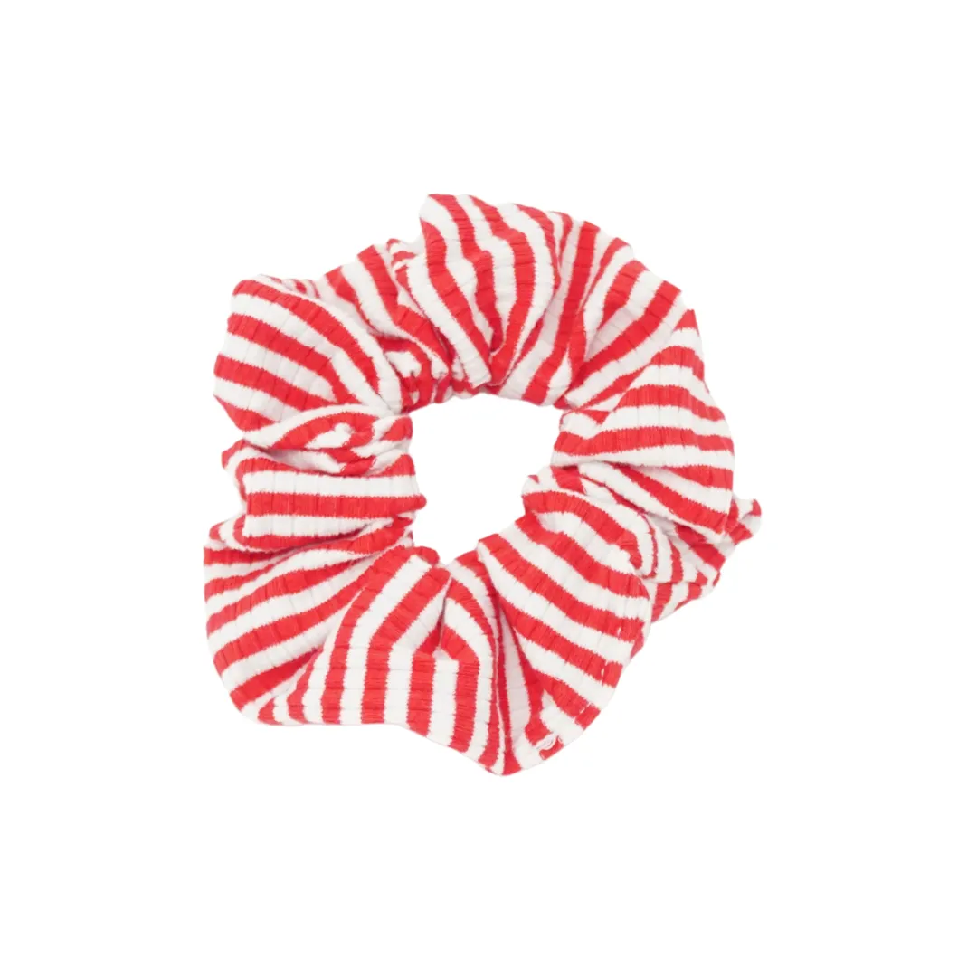 Ribbed Striped Scrunchies