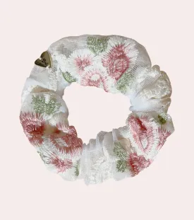 The Fleur Embroidered Scrunchie