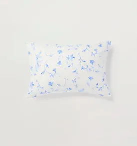The Perry Lumbar Throw Pillow - Blue Botanical