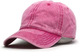 The Vintage Year Snow Washed Cotton Twill Low Profile Adjustable Baseball Cap