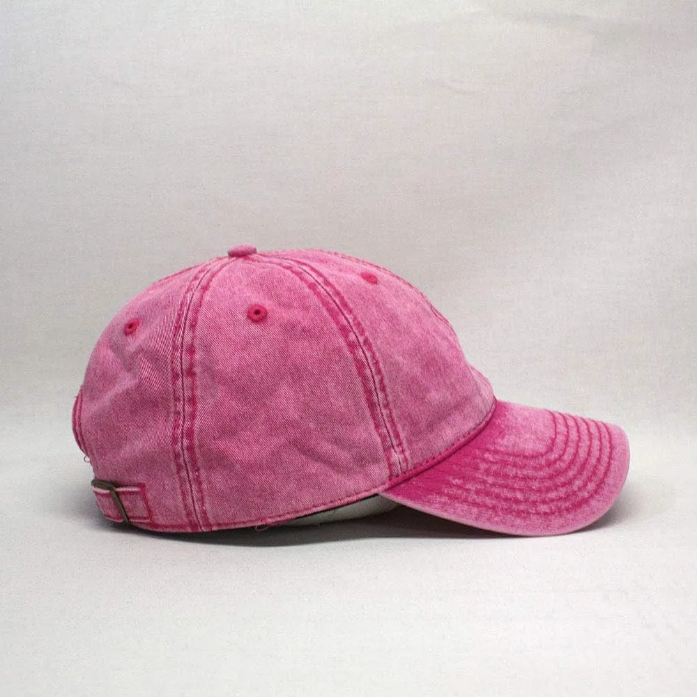 The Vintage Year Snow Washed Cotton Twill Low Profile Adjustable Baseball Cap