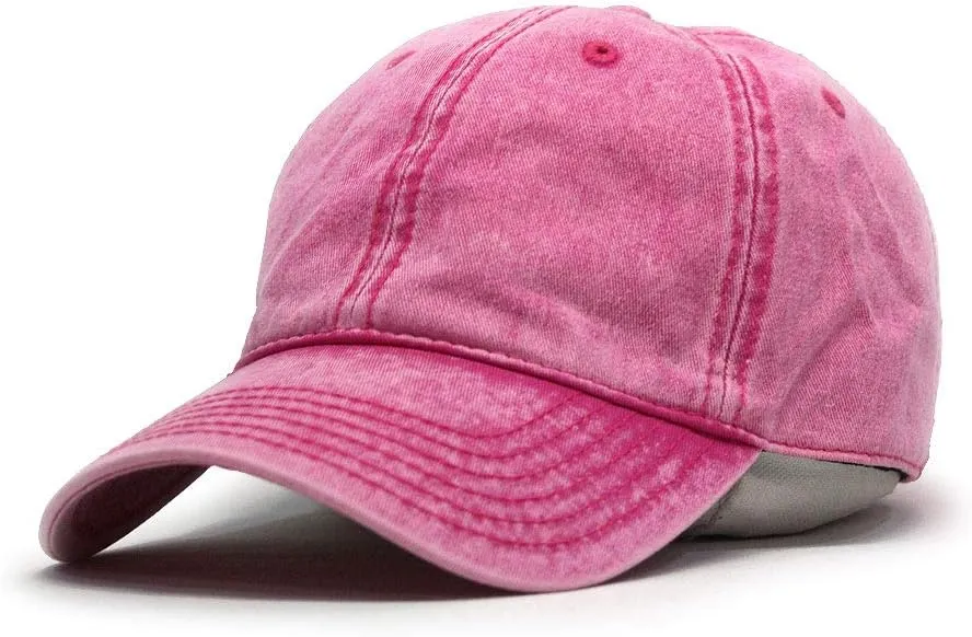 The Vintage Year Snow Washed Cotton Twill Low Profile Adjustable Baseball Cap