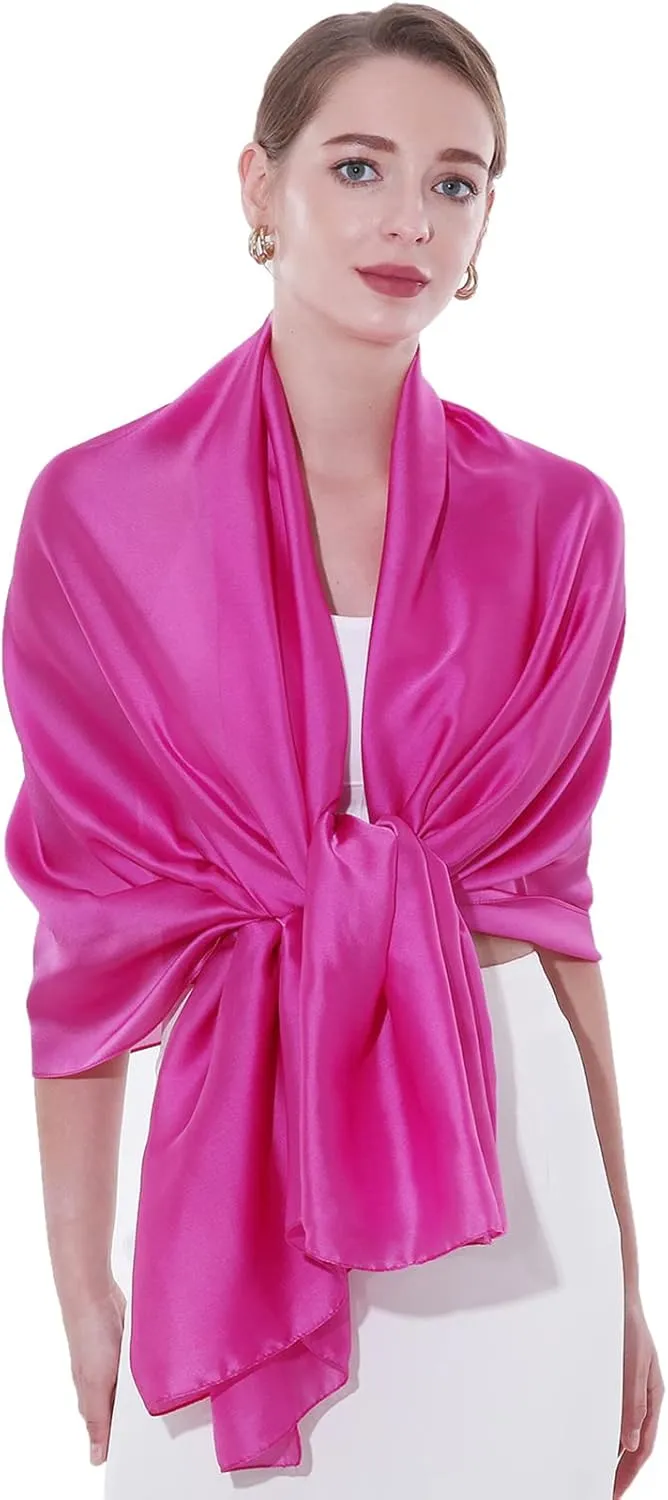 Womens Scarf Pashmina Shawls and Wraps for Evening Dresses Like Chiffon Silk Scarf for Bridal Weddings