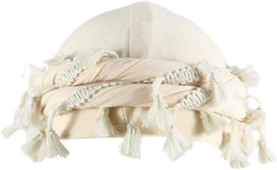 YuMENo Turban for Men Women Vintage Twist Durag Head Wraps Satin Lined Halo Turban with Tassel Waves Braids